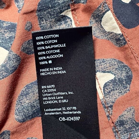 Anthropologie Maeve Somerset Maxi Dress Leopard Print Poplin Size Small Brown - Picture 11 of 16